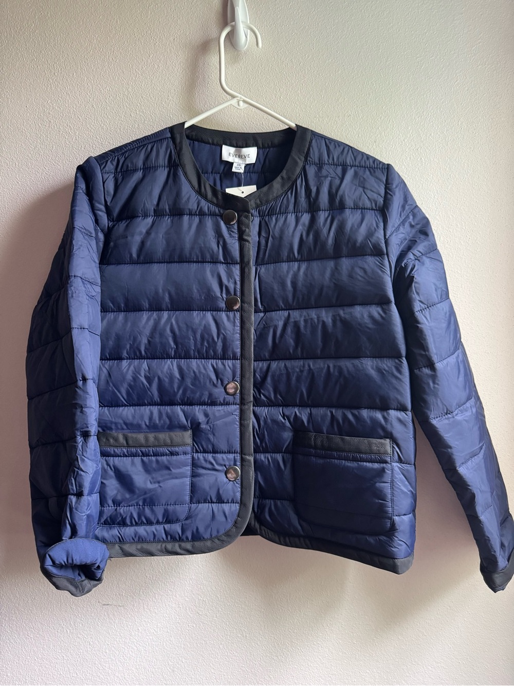 NWT -  Evereve Cropped Quilted Lightweight Jacket